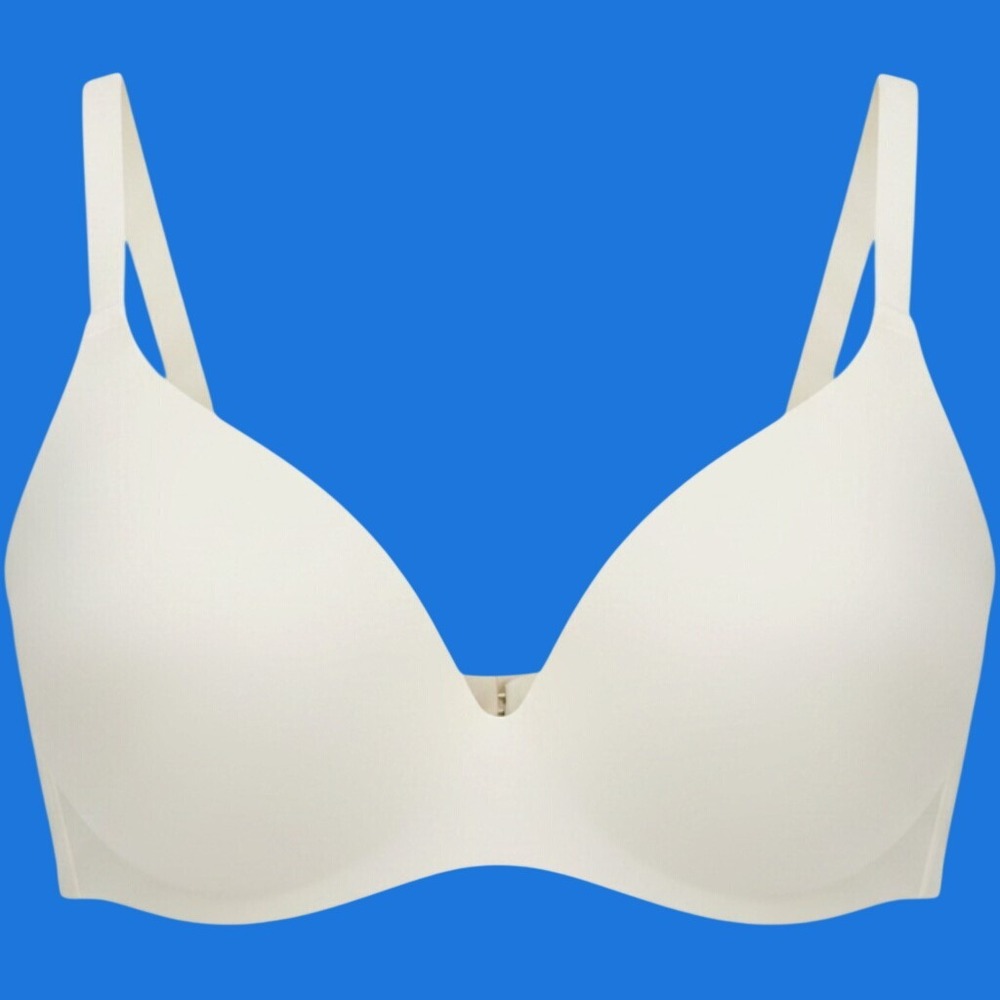 Warners No Side Effects Wire‎ Free Bra Cream Ivory 34B 01526